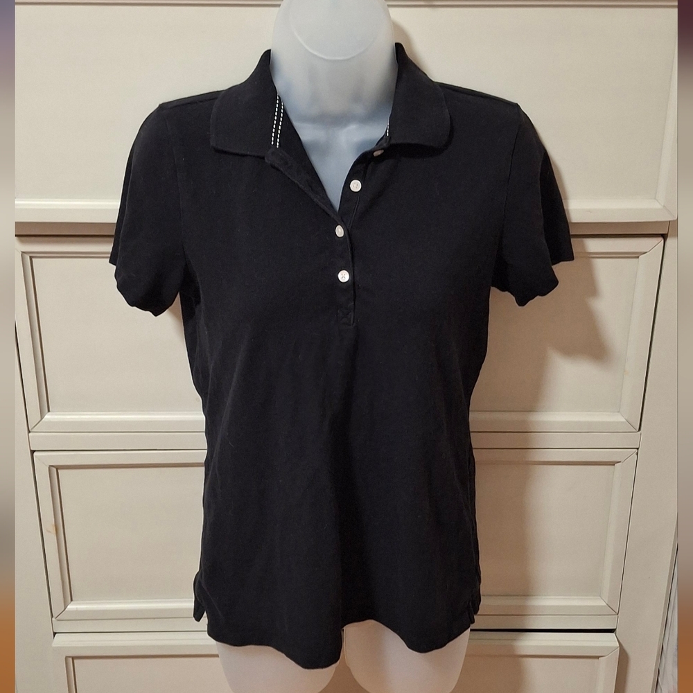 St. John's Bay Classic Black Polo